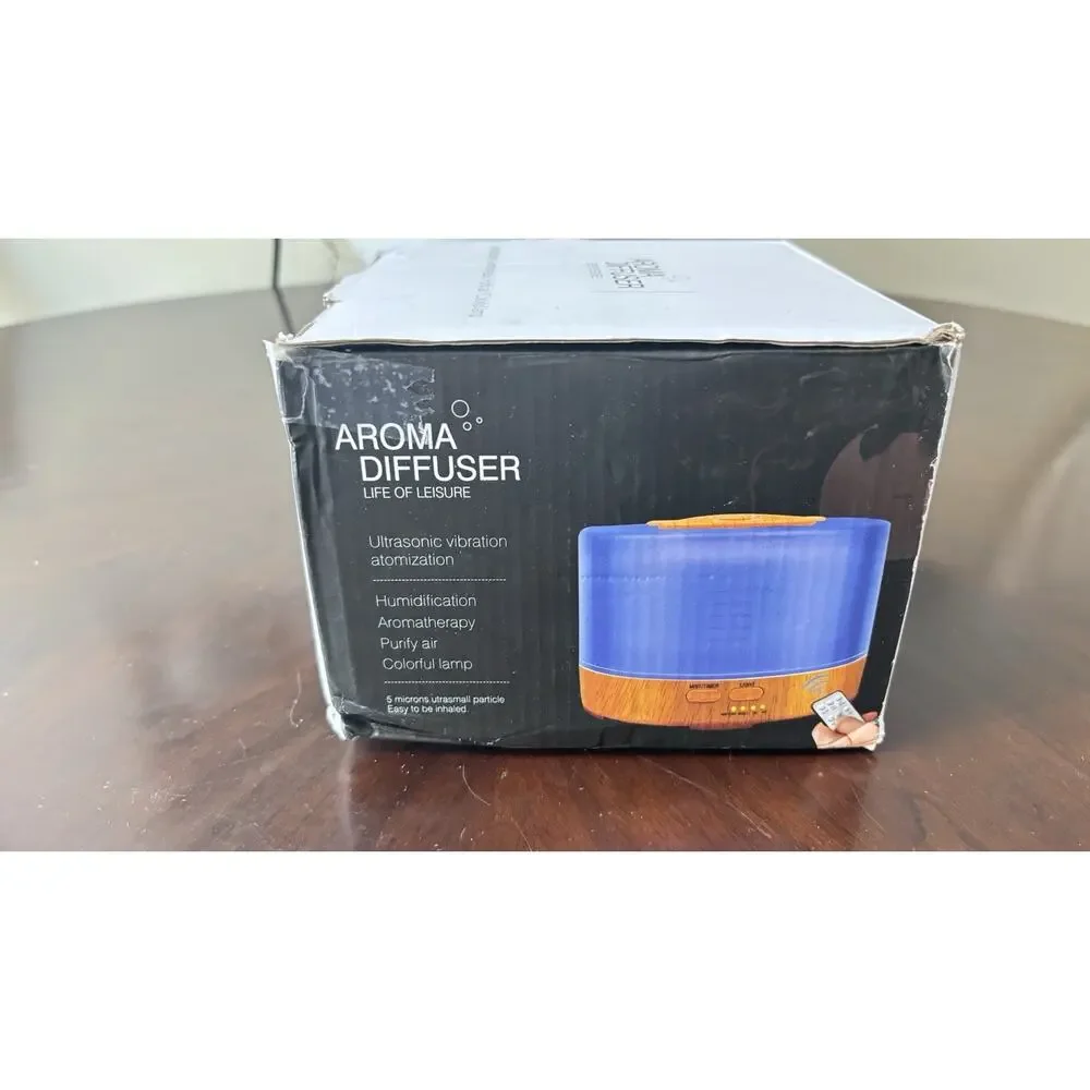 Essential Oil Lighted Diffuser Remote Control Color Changing 2 Mist Modes New